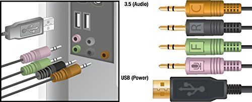 Speedlink (B-WARE) SL-8794-BK Medusa 5.1 Kopfhörer mit Mikrofon