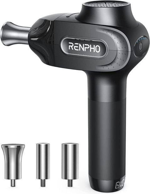 RENPHO Ti Pro Massagepistole Massagegerät mit 3 Massageköpfen