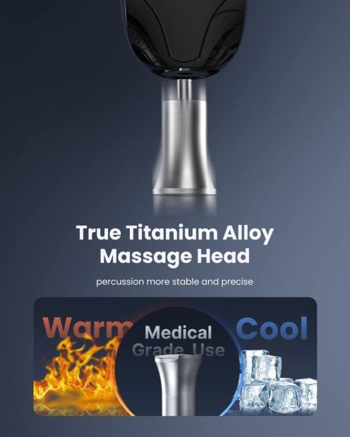 RENPHO Ti Pro Massagepistole Massagegerät mit 3 Massageköpfen