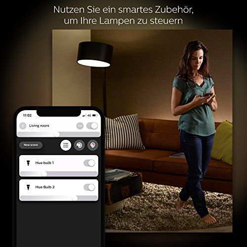 Philips Hue White Wireless Dimming Kit, E27 LED Lampe inkl. Dimmschalter Philips Hue White Wireless Dimming Kit, E27 LED Lampe inkl. Dimmschalter