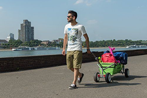 HUDORA Bollerwagen Überländer grün Handwagen faltbar
