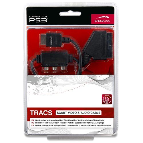 Speedlink (B-WARE) SCART-RGB-Kabel für PS3 - TRACS Scart Video Audio Cable 1,7m 