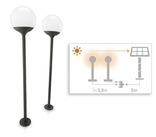 Philips myGarden Blossom LED Wegeleuchte 2-flammig Anthrazit