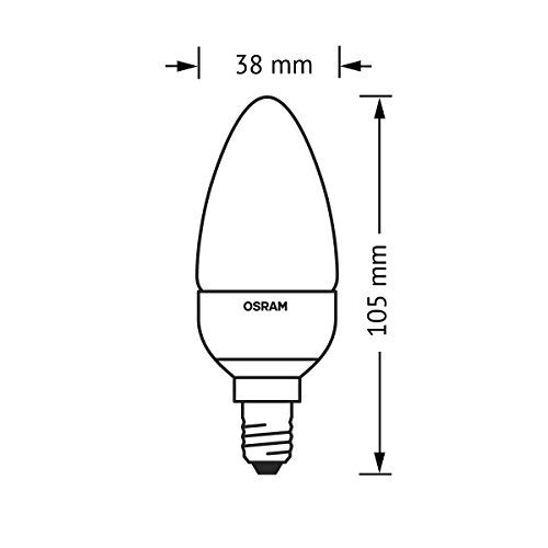 Osram LED BASE CLASSIC BLED-Lampe  E14 40 W Glühlampe [3ER PACK]