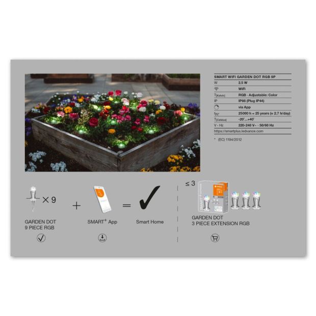 Ledvance Smart+ WiFi LED Außenleuchte RGB Gartenleuchte