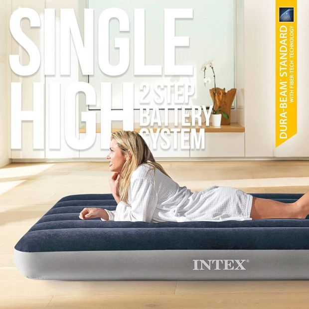 Intex Luftbett mit elektrische Pumpe 1 Person PROFI Reisebett Gästebett Intex Luftbett mit elektrische Pumpe 1 Person PROFI Reisebett Gästebett