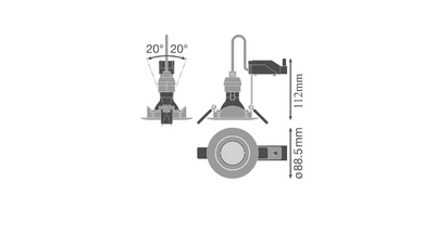 Ledvance LED Einbaustrahler 8,3W GU10 Einbauleuchte 36° Ledvance LED Einbaustrahler 8,3W GU10 Einbauleuchte 36°