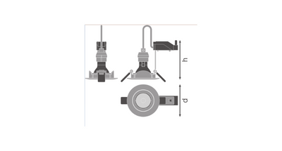Ledvance LED Einbaustrahler 8,3W GU10 Einbauleuchte 36° Ledvance LED Einbaustrahler 8,3W GU10 Einbauleuchte 36°