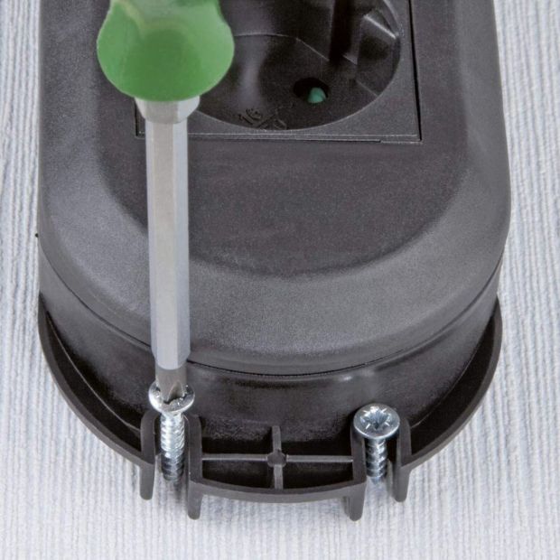 Hama 6-Fach Steckdosenleiste mit Schalter Mehrfachsteckdose Wandmontage 3m Schwarz Rund 