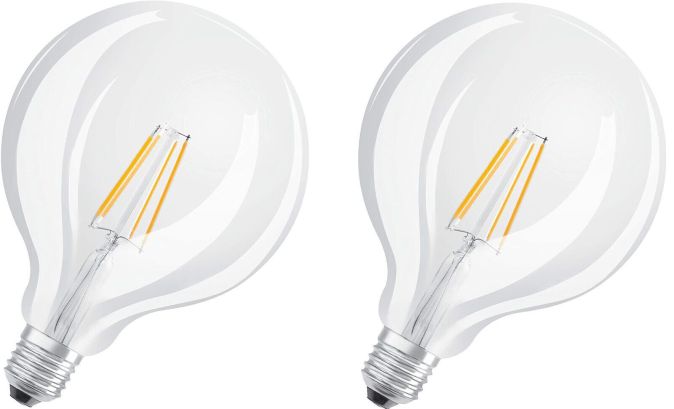  Osram LED Lampe E27 Dimmbar Filament GLOBE95 100W Kaltweiß [2ER]