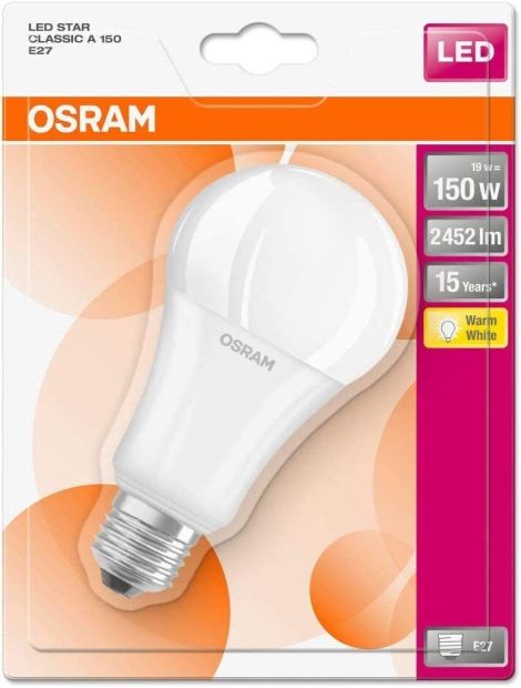 Osram E27 LED Lampe Glühbirne Leuchtmittel150W Warmweiß [2ER]