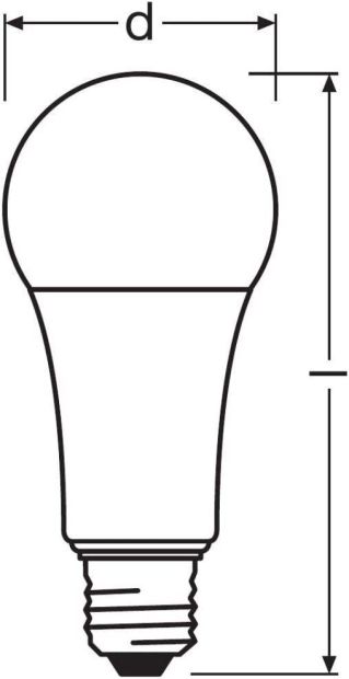 Osram E27 LED Lampe Glühbirne Leuchtmittel150W Warmweiß [2ER]