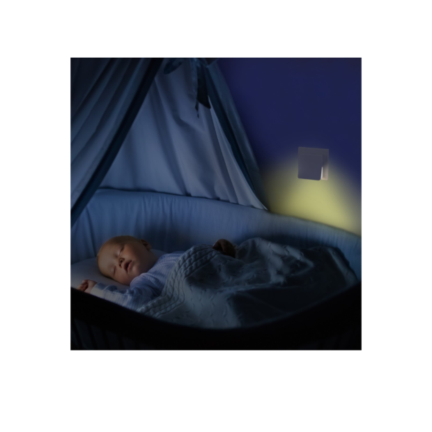 Hama LED Nachlicht Steckdose mit Sensor Orientierungslicht Warmweiß
