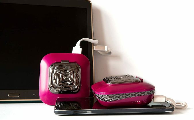 Make Up organizer Set Bio Vegan Rouge Set + Powerbank Schminke Schminkbox 