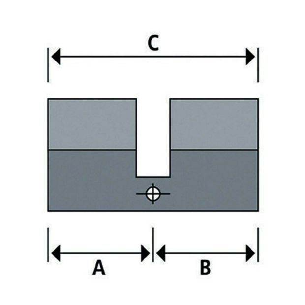 ABUS E50N Zylinderschloss Profilzylinder 35/45 inkl. 3 Schlüssel
