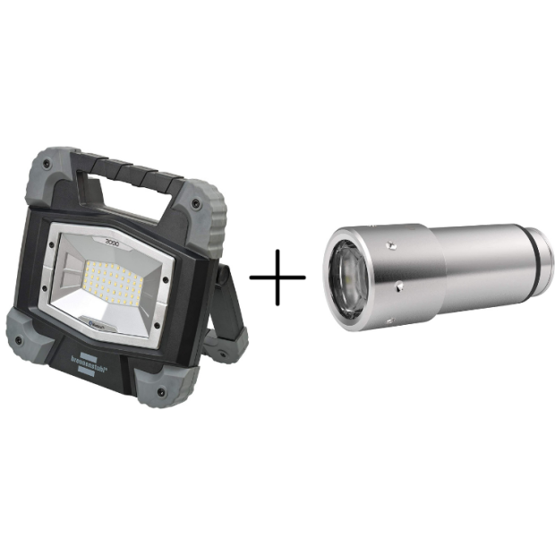 Brennenstuhl Toran 30W Baustrahler + Gratis LED LENSER AUTO Taschenlampe