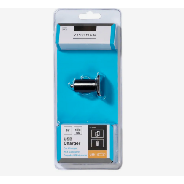 Vivanco Universal USB Charger Kfz-Ladegerät Zigarettenanzünder mit LED Leuchte Vivanco Universal USB Charger Kfz-Ladegerät Zigarettenanzünder mit LED Leuchte