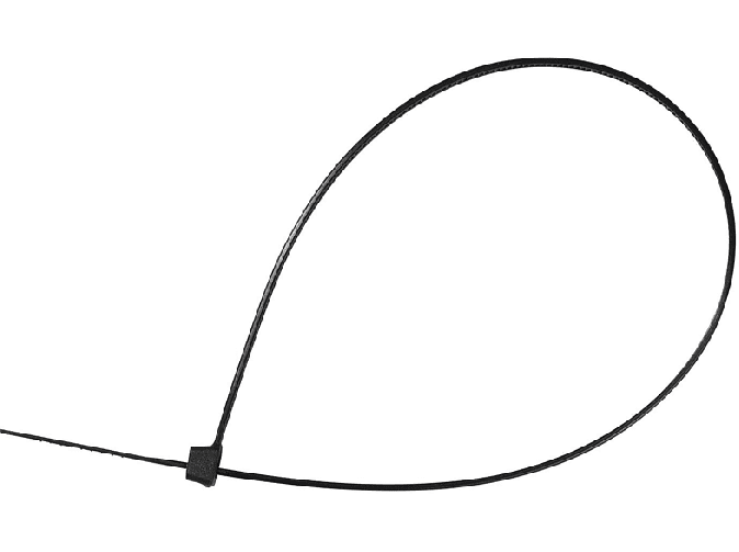 Vivanco 100 Stück Kabelbinder 4,6 / 200 mm 3 Verschiedenen Längen Schwarz