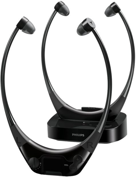 Philips SSC5002/10 AudioBoost 2x kabelloser TV -Kopfhörer Philips SSC5002/10 AudioBoost 2x kabelloser TV -Kopfhörer