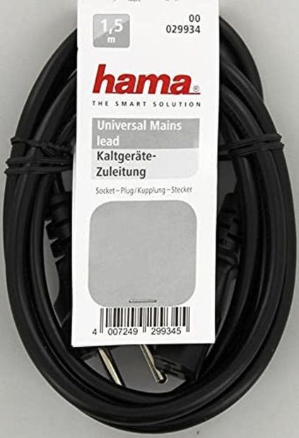 Hama Universal Kaltgeräte-Zuleitung Monitor Drucker PC Kabel Netzteil Hama Universal Kaltgeräte-Zuleitung Monitor Drucker PC Kabel Netzteil