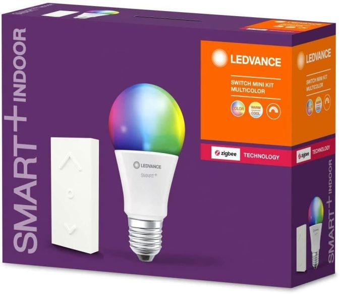 LEDVANCE Zigbee Smart+ RGB LED mit Fernbedienung E27 Dimmbar RGB