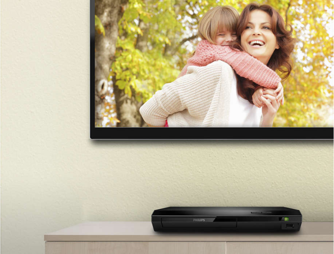 Philips BDP2305 Blu-ray Player WLAN USB HDMI (Schwarz)