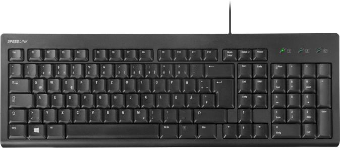 Speedlink (B-WARE)   BEDROCK Tastatur USB Keyboard QWERTZ Deutsches Layout