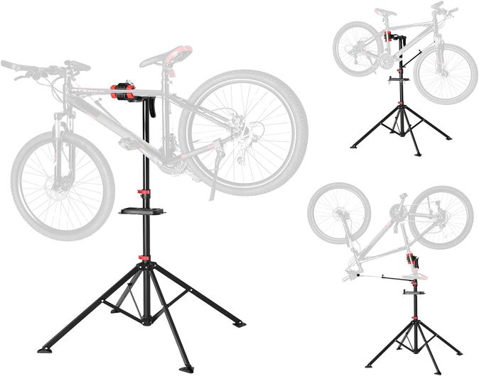 Songmics Fahrrad Reparaturständer Montageständer Zentrierständer Reparaturset