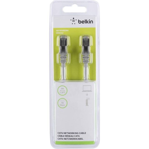 Belkin Cat 6 Patchkabel RJ45 Netzwerkkabel Ethernetkabel LAN Kabel1 m Belkin Cat 6 Patchkabel RJ45 Netzwerkkabel Ethernetkabel LAN Kabel1 m