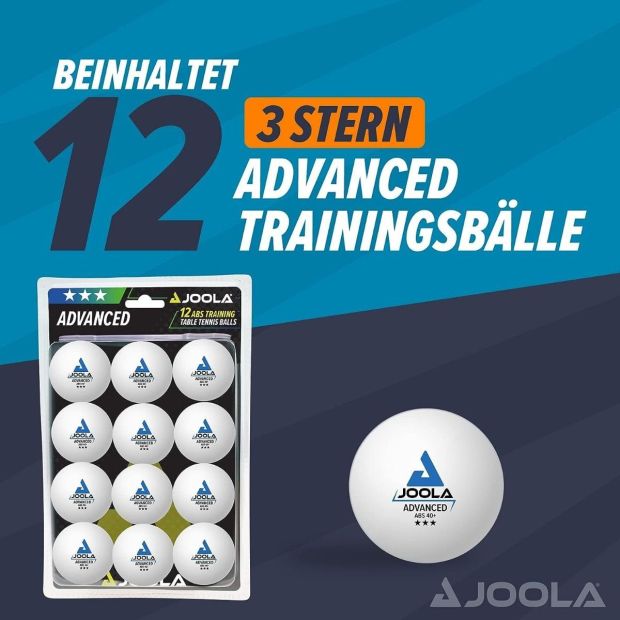 JOOLA Advanced Training Tischtennisbälle [12ER PACK]