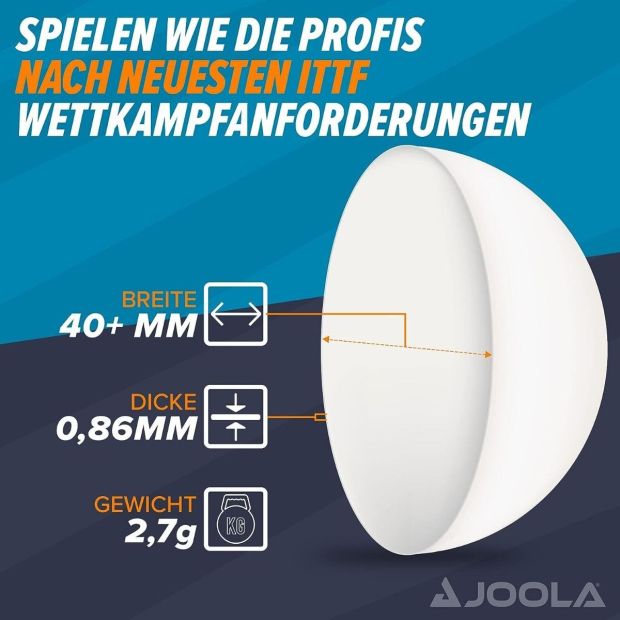 JOOLA Advanced Training Tischtennisbälle [12ER PACK]