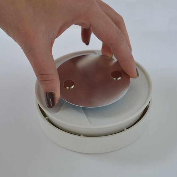 Brennenstuhl BR 1000 Magnet Montageplatte für Rauchmelder Magnethalter [2er Pack]
