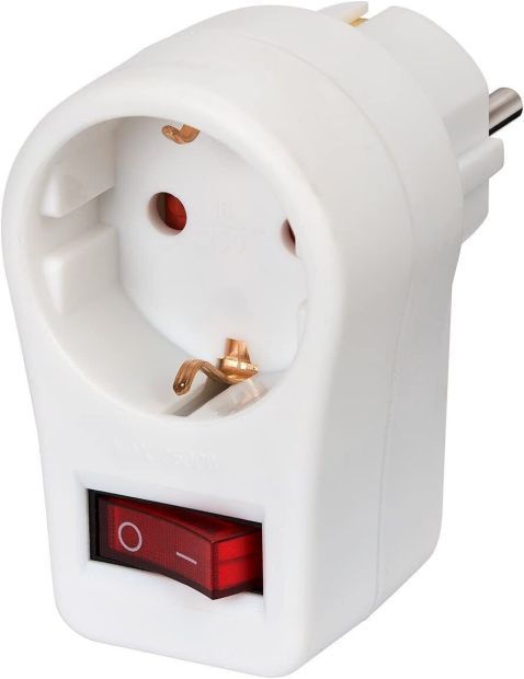 Brennenstuhl Steckdosenadapter/ Schutzkontaktsteckdose mit Schalter Brennenstuhl Steckdosenadapter/ Schutzkontaktsteckdose mit Schalter