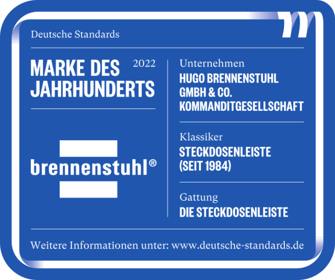 Brennenstuhl Eco-Line Steckdosenleiste 6-fach mit Überspannungsschutz