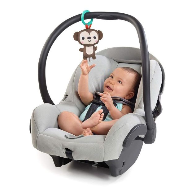 Bright Starts Safari Spielmatte Krabbeldecke mit 5 Spielzeuge