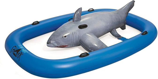 Bestway Luftmatratze Haifisch 297 x 188 x 71 cm Schwimmtier XXL Schwimmring Bestway Luftmatratze Haifisch 297 x 188 x 71 cm Schwimmtier XXL Schwimmring