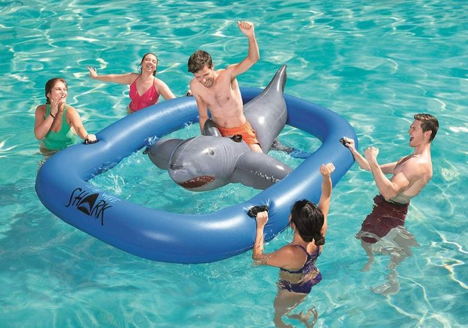 Bestway Luftmatratze Haifisch 297 x 188 x 71 cm Schwimmtier XXL Schwimmring Bestway Luftmatratze Haifisch 297 x 188 x 71 cm Schwimmtier XXL Schwimmring