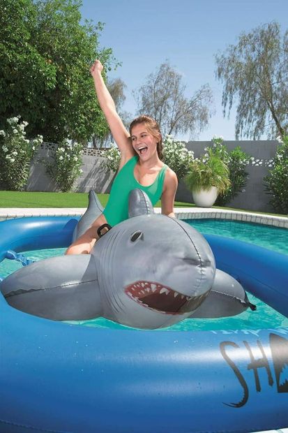 Bestway Luftmatratze Haifisch 297 x 188 x 71 cm Schwimmtier XXL Schwimmring Bestway Luftmatratze Haifisch 297 x 188 x 71 cm Schwimmtier XXL Schwimmring