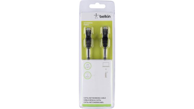 Belkin RJ45 Netzwerkkabel CAT 5e Patchkabel Ethernetkabel 2 m Schwarz