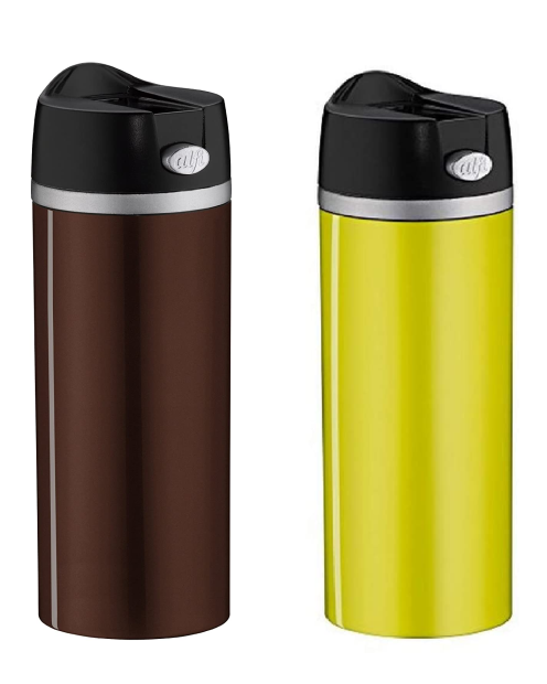 alfi Coffee To Go Trinkbecher isoMug Edelstahl 0,35l in Grün oder Braun wählbar