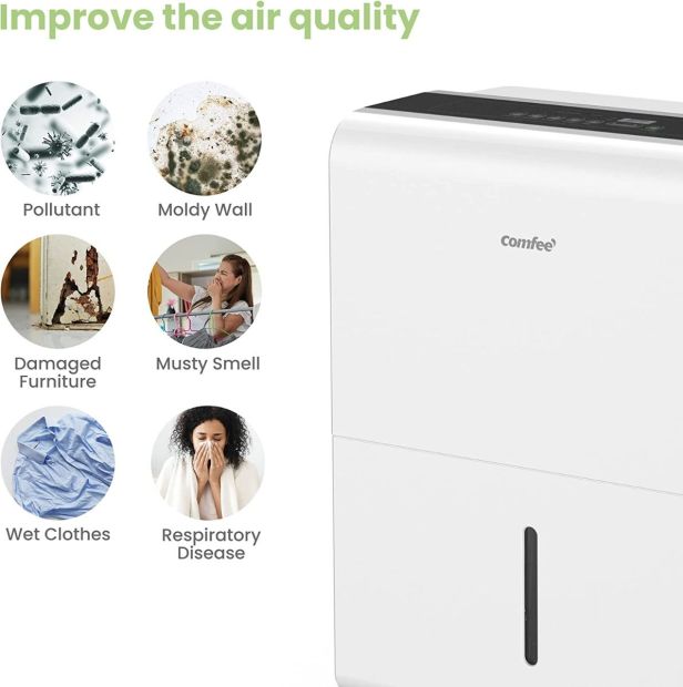 Comfee by Midea MDDP Luftentfeuchter Luft­rei­ni­ger 30 Liter Raumentfeuchter