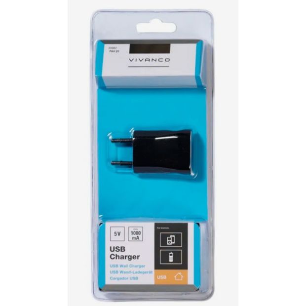 Vivanco PAH 20 USB Ladegerät Netzteil Power Adapter für Handy Tablet 