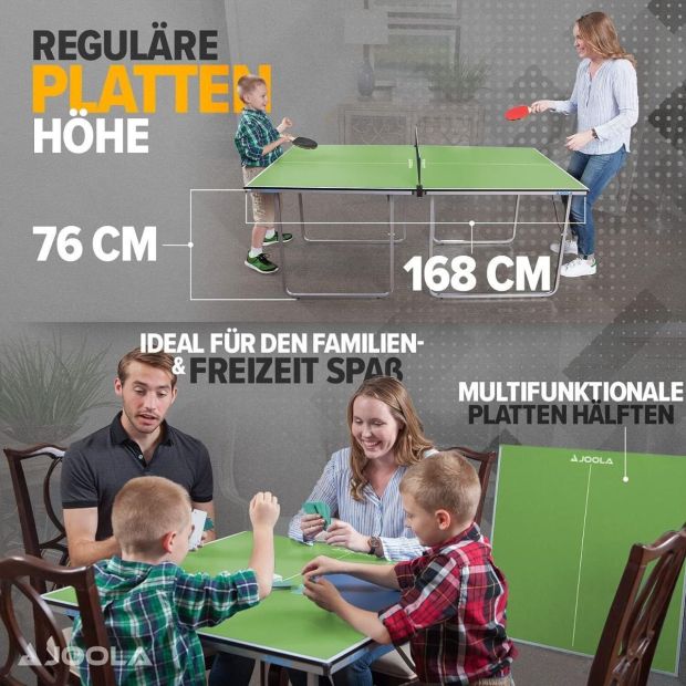 JOOLA Tischtennisplatte mit Netz 168*84*76