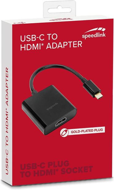 Speedlink Typ C auf HDMI  Adapter Vergoldet Kabel 4K 