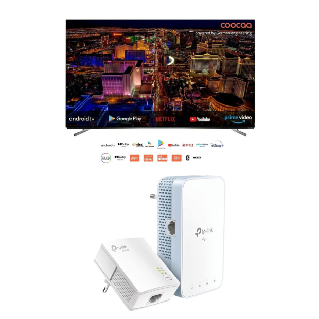 Coocaa® 55S8G/M OLED TV 55 Zoll UHD Fernseher + TP-LINK WPA7517 KIT WLAN Adapter [B-WARE]