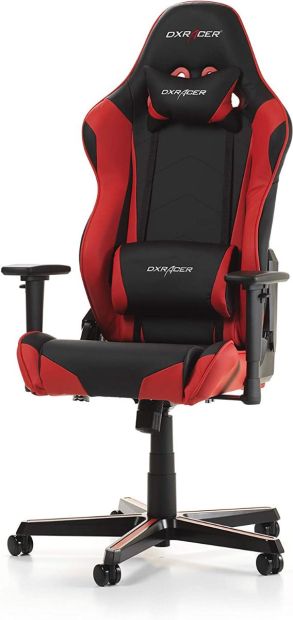 DXRacer R0-NR Gaming Stuhl Racingstuhl Drehstuhl Schwarz/Rot[B-WARE]