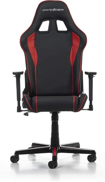 DXRacer Prince P08 Gaming Stuhl Drehstuhl Chefsessel 185 cm Schwarz/Rot[B-WARE]