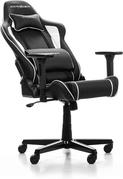 DXRacer P08 Gaming Stuhl Drehstuhl Schreibtischstuhl Schwarz/Weiß[B-WARE]