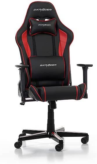 DXRacer Prince P08 Gaming Stuhl Drehstuhl Chefsessel 185 cm Schwarz/Rot[B-WARE]