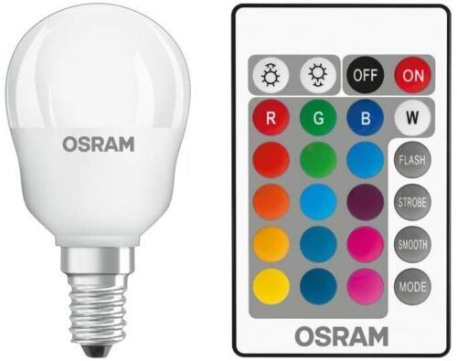 OSRAM STAR+ RGBW LED Lampe E14 Sockel mit Fernbedienung Dimmbar 